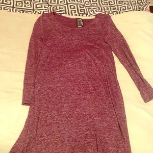 Purple long sleeve dress